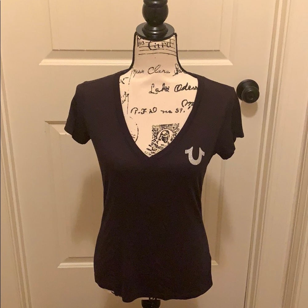 Sold**Jeweled True Religion Buddha Back T-Shirt